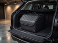 Quilted Leather Car Trunk Organizer - Lifestyle