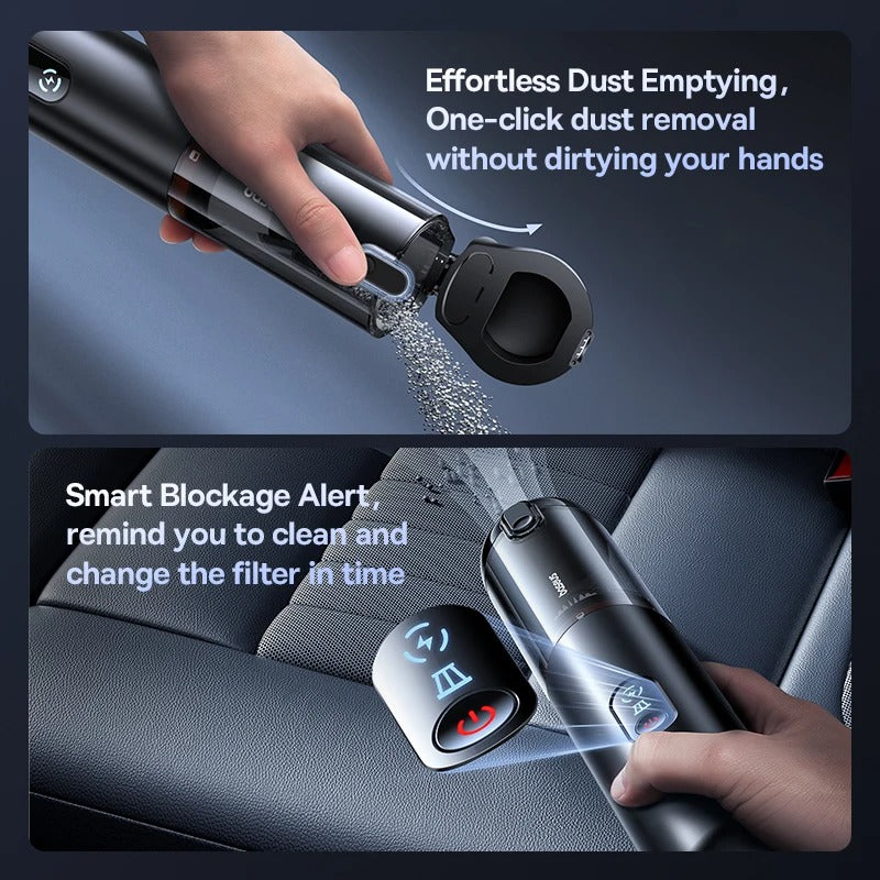 Baseus A5 Air Cordless Car Vacuum Cleaner | 12000PA Strong Suction | Handheld